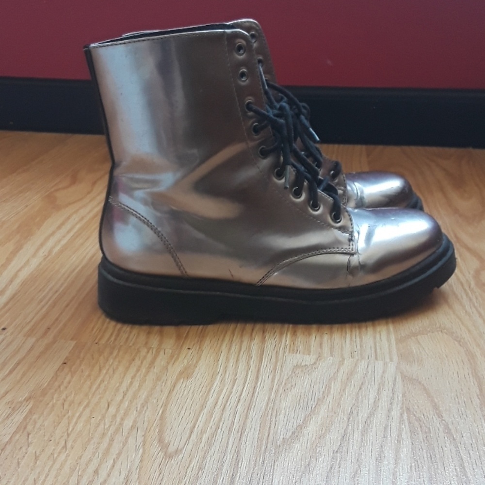 Silver boots